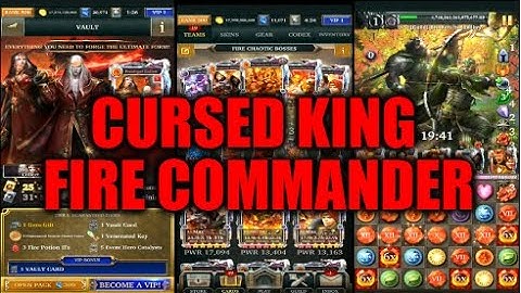 Legendary Game Of Heroes: Cursed King Event Gameplay/Team Testing (Fire Commander)