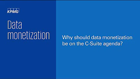 Data monetization on the C-Suite agenda