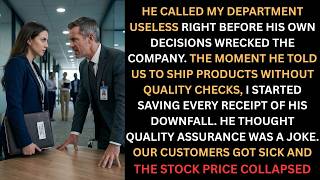 My New VP Called Our Department Useless... One Massive Recall Crushed Him