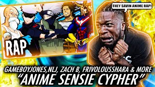 CYPHERS AINT DEAD! | Anime Sensei Rap Cypher | GameboyJones ft None Like Joshua, Zach B, Frivolous