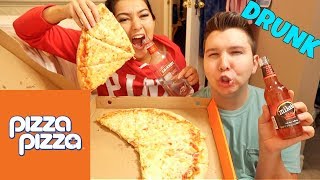 SUPER DRUNK REAL ASS MUKBANG! | Super Cheesy Pizza *Eating Show*