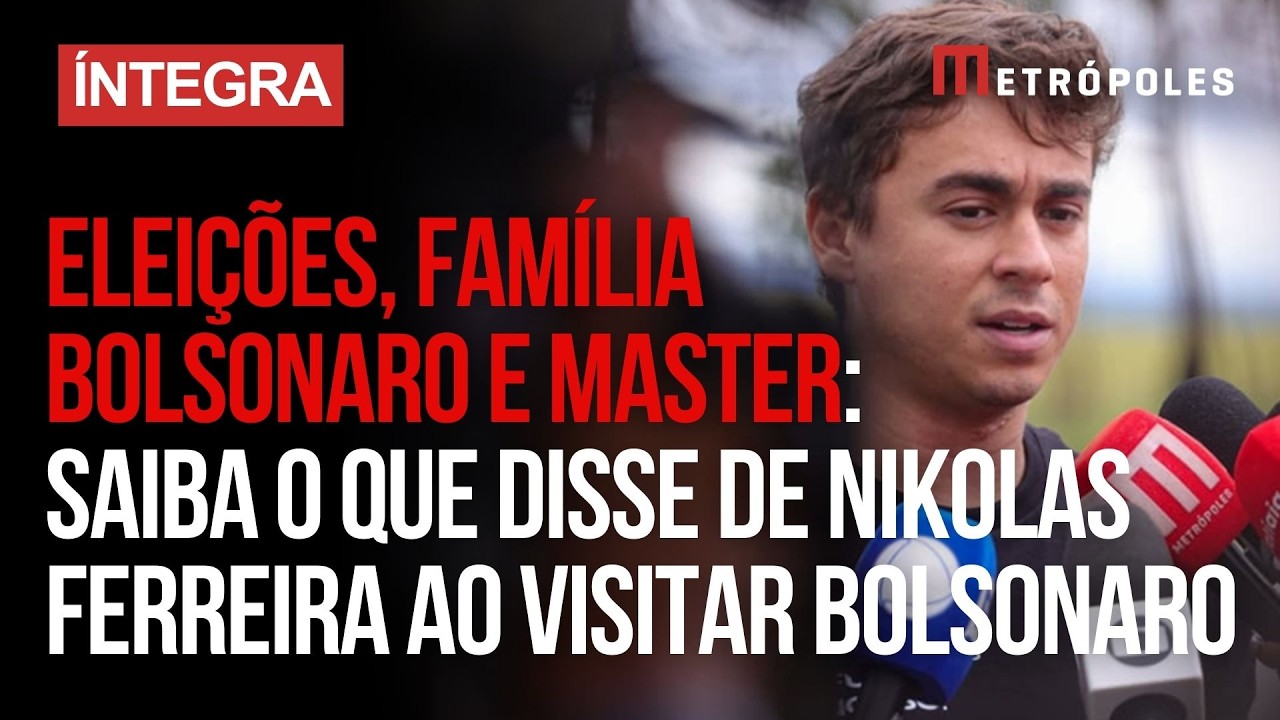 ÍNTEGRA: Nikolas Ferreira visita Bolsonaro na Papudinha