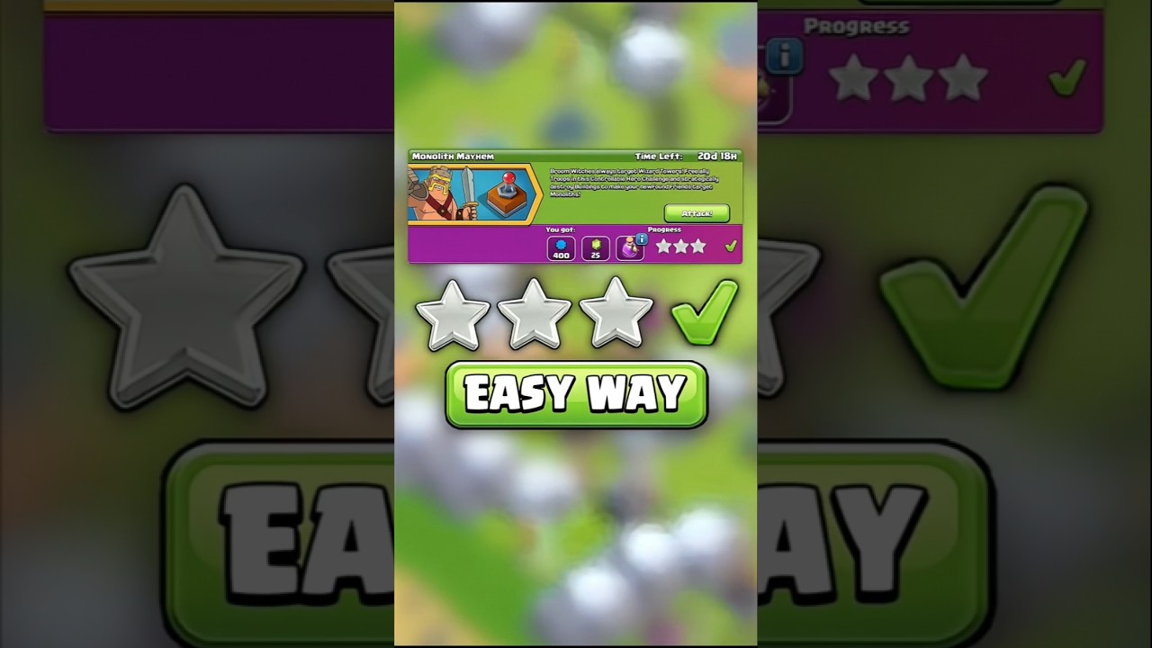 EASILY 3 STAR THE MONOLITH MAYMEM CHALLENGE IN CLASH OF CLANS | 