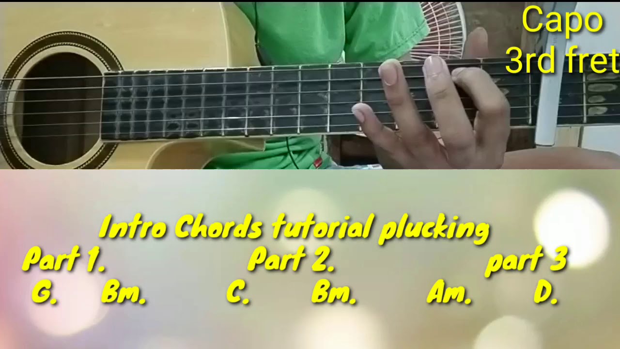 Justine Vasquez Brown eyes Intro tutorial ( Guitar chords & lyrics