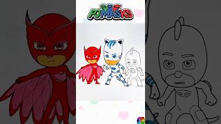 PJ Masks Coloring⚡️#pjmasks #shorts #short #shortvideo #shortsvideo #shortsfeed