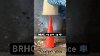 BRHC vs dry ice 🧊  #science #satisfying #experiment #asmr #BRHC #DRYICE