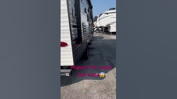 Oh no! Forgot to close the door 😱#rvlife #rv#awning #awnings #ohno #rvliving #rving #rvlifestyle