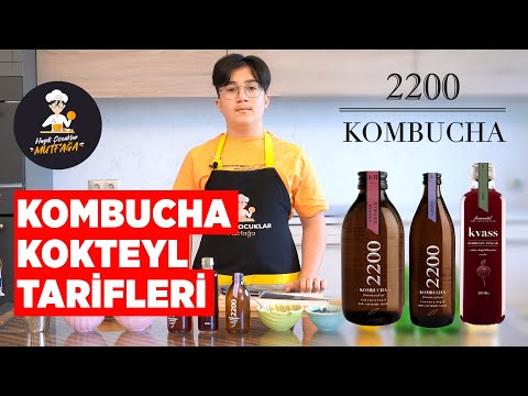 KOMBUCHA 2200 İLE BERRY HIBISCUS - ACILI KOKTEYL VE MOJITO (Kombucha Çayı İle Kokteyl Tarifi)