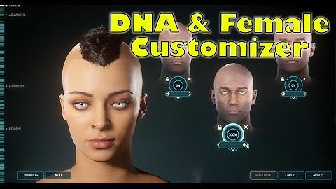 Star Citizen 3.5 Gameplay | The DNA Face Customiser & Female Characters