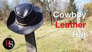 How to make a leather cowboy hat + pattern