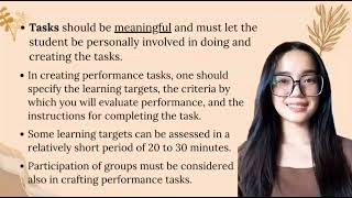 Assessment Learning 2: Chapter 4 Designing Meaningful Performance-Based Assessment