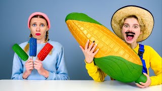How to Make Corn Colorful 디저트 챌린지 Mukbang by Pico Pocky