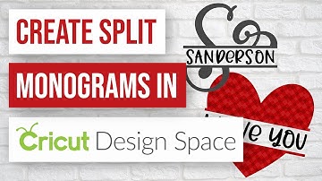 🌟 How to Create Split Letter Monogram Designs in Cricut Design Space