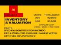 Inventory Gr. 12 Intro: Get 80% Read Description | FIFO, Weighted Average, Specific Identification