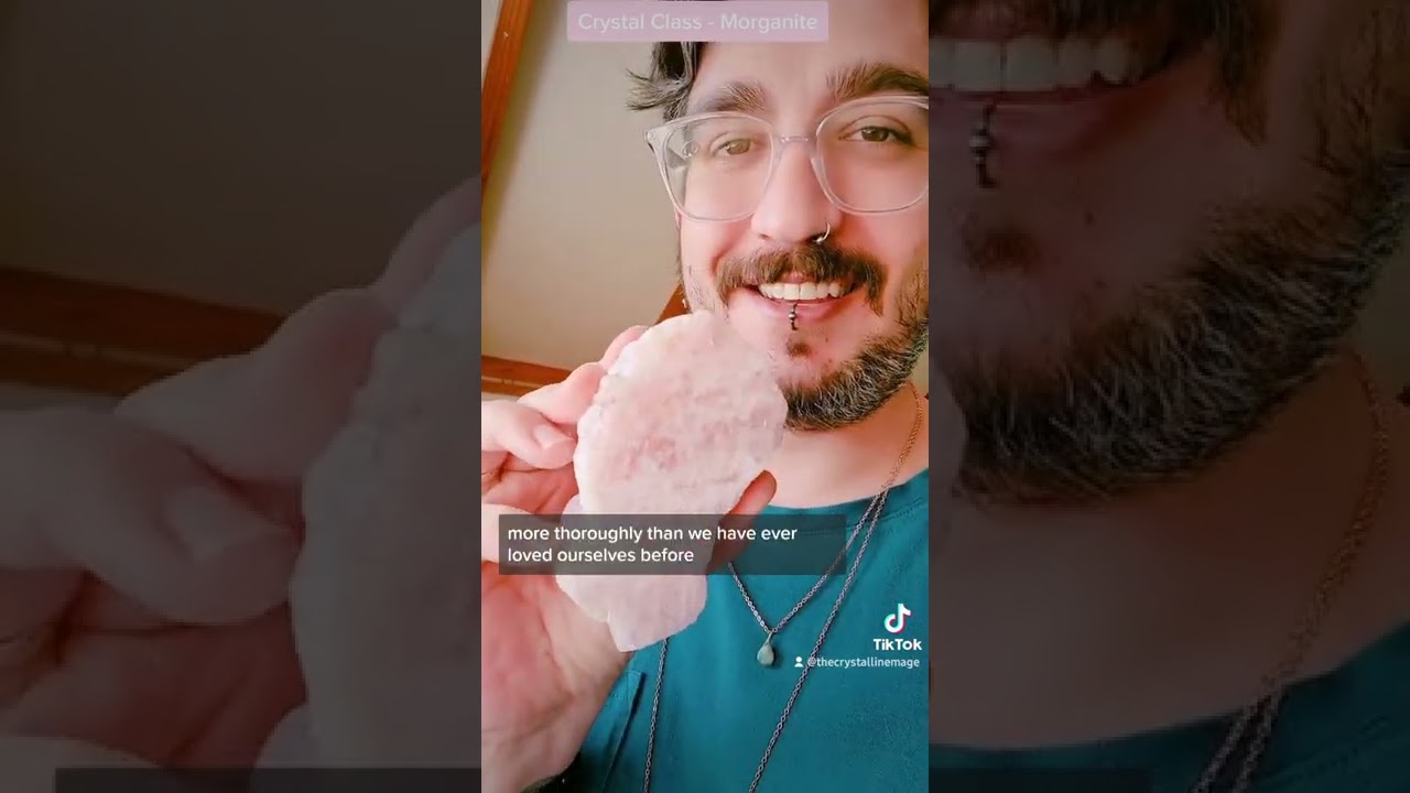 Crystal Class - Morganite, the pink variety of Beryl. 