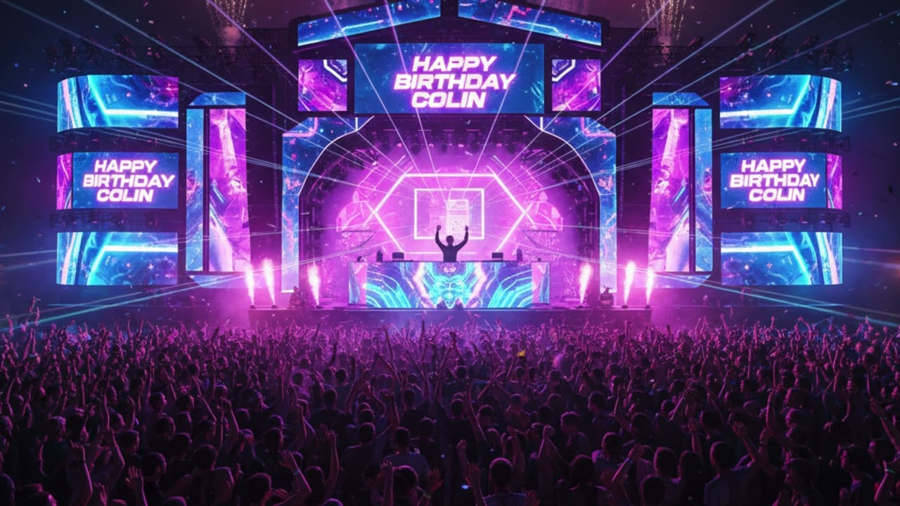 Happy Birthday Colin 🎂 | Special Birthday Song & Celebration Video | Club, Energetic, EDM Remix