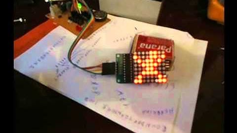 Matriz de Led 8x8 controlada por PIC 16F628A