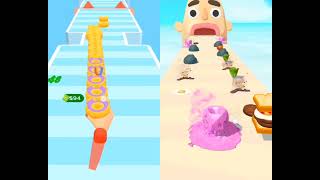 sandwich runner VS Donut stack 3D max levels gameplay (ios android) #running #maxlevel  #run