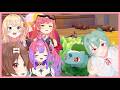 las chicas de Hololive reaccionan al bulbasaur que se esxpresa como Gal, hololive clips