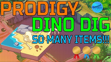 How to get SO MANY ITEMS in Prodigy DINO DIG (MUST SEE) | Prodigy Math Game