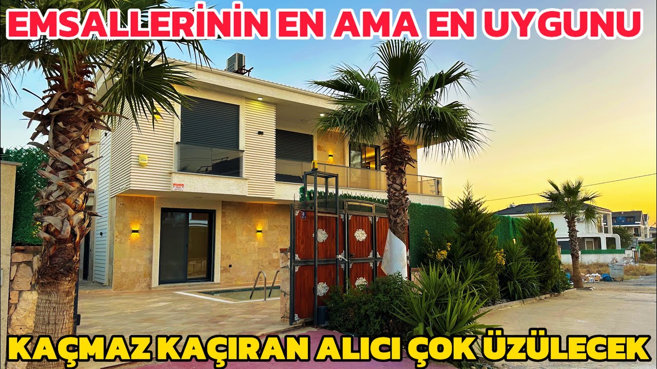 DİDİM’DE ÇOK ACİL SATILIK KÖŞE BAŞI EMSALLERİNDEN 5 MİLYON DAHA UYGUNA 4+1 SATILIK VİLLA.