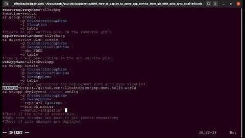 How to deploy to azure app service from git with auto sync disabled