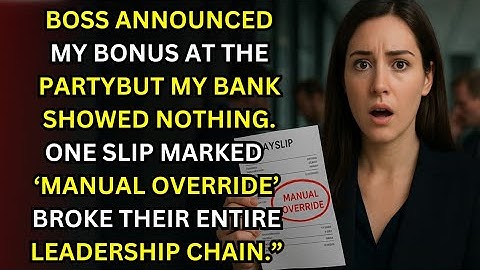 He Lied About My $8,000 Bonus… The Receipt Exposed Everything 💼