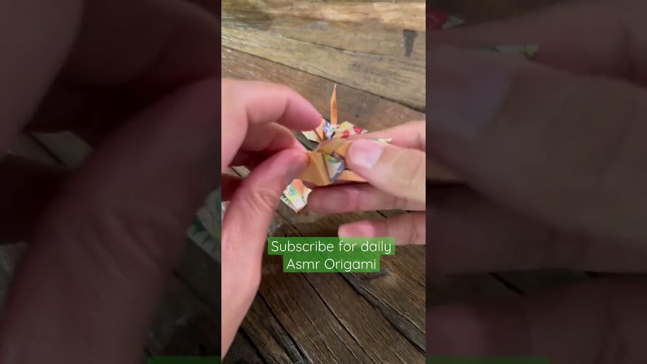 It Only Took 10 Seconds to Make Each Origami Paper Crane ASMR