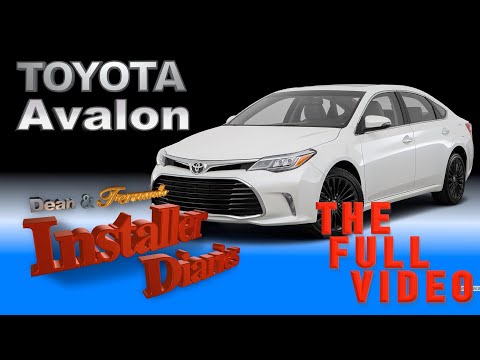 Toyota Avalon  the full car stereo system install