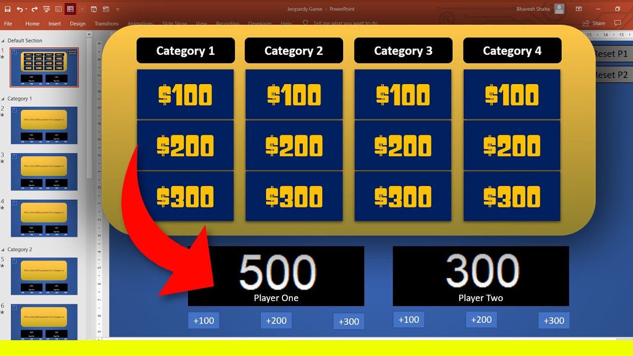 how-to-make-jeopardy-game-in-powerpoint-with-scoreboard-free-download