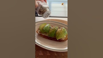 amazing creamy avocado toast recipe  #asmr #tutorials #food #dessert #shorts
