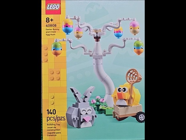 Lego Easter Bunny and Chick Egg Hunt Review - YouTube