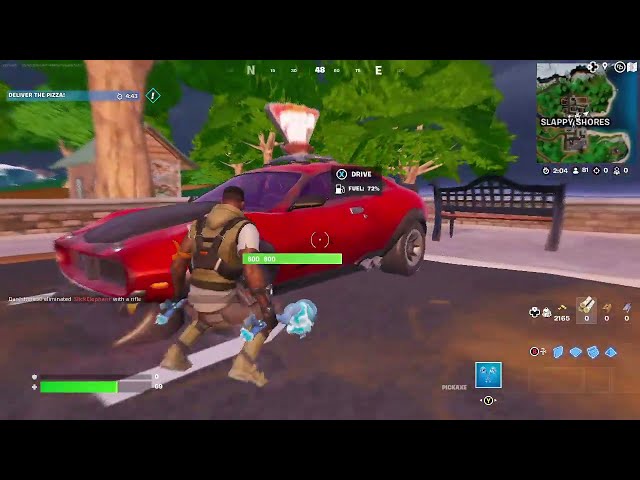 How to Pick Up a Pizza at Slappy Shores and Quickly Deliver it to Mega City - Fortnite Quest