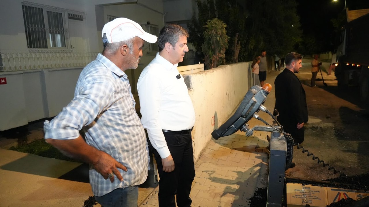 Yeni Mahalle’de asfalt mesaisi: Başkan Tutdere çalışmaları yerinde takip etti