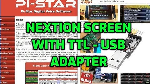 Nextion screen for Jumbo spot using USB to TTL adaptor