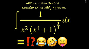 ∫1/(x²(x⁴ + 1)³/⁴) dx.  MIT Integration Bee 2011, Question 14, Qualifying Exam.