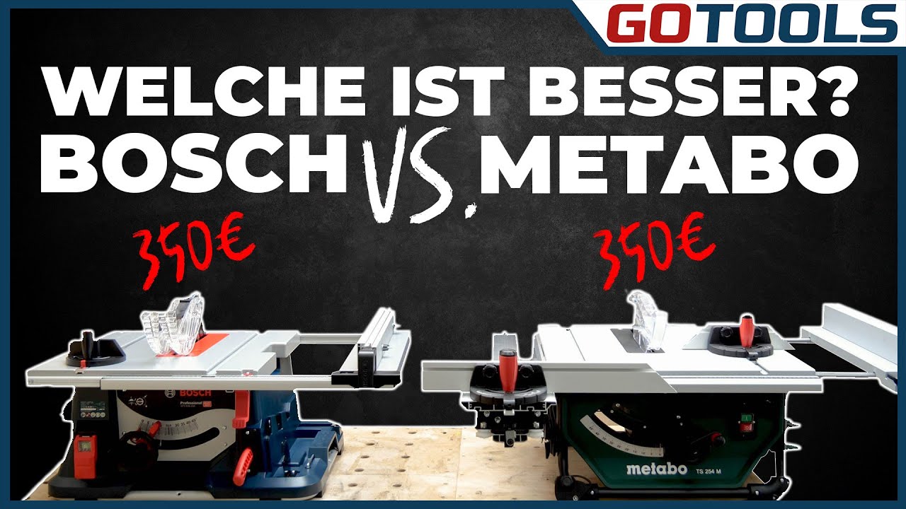 ▷ Testvergleich: Bosch GTS 10 XC vs GTS 635-216 Tischkreissägen