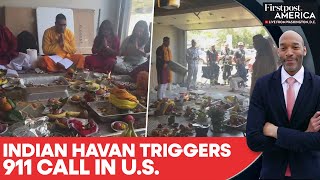 On Cam Indian Familys Havan At Texas Home Triggers Firefighters Rush Firstpost America N18G