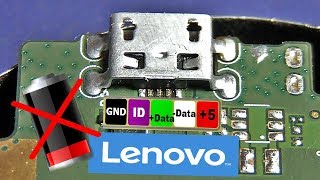 : Lenovo S6000 not charging , micro USB broken , FULL Repair /  