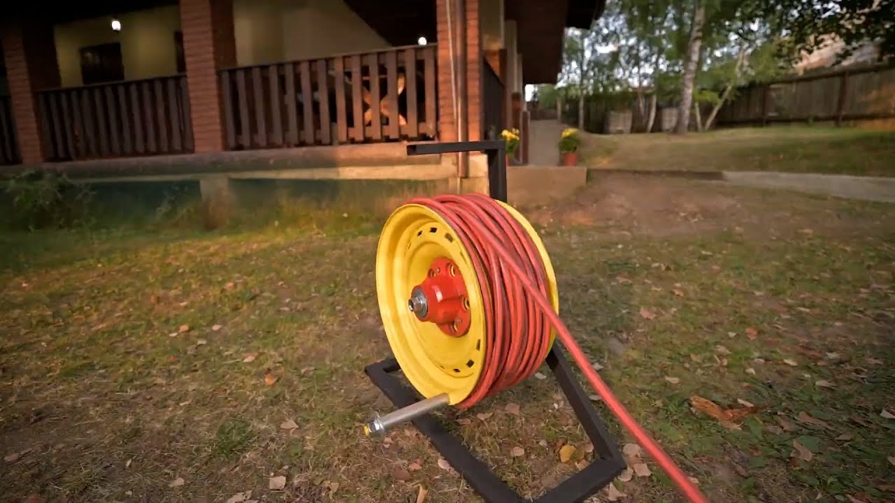 Держатель для шланга из штампованного диска | DIY | Своими руками - YouTube