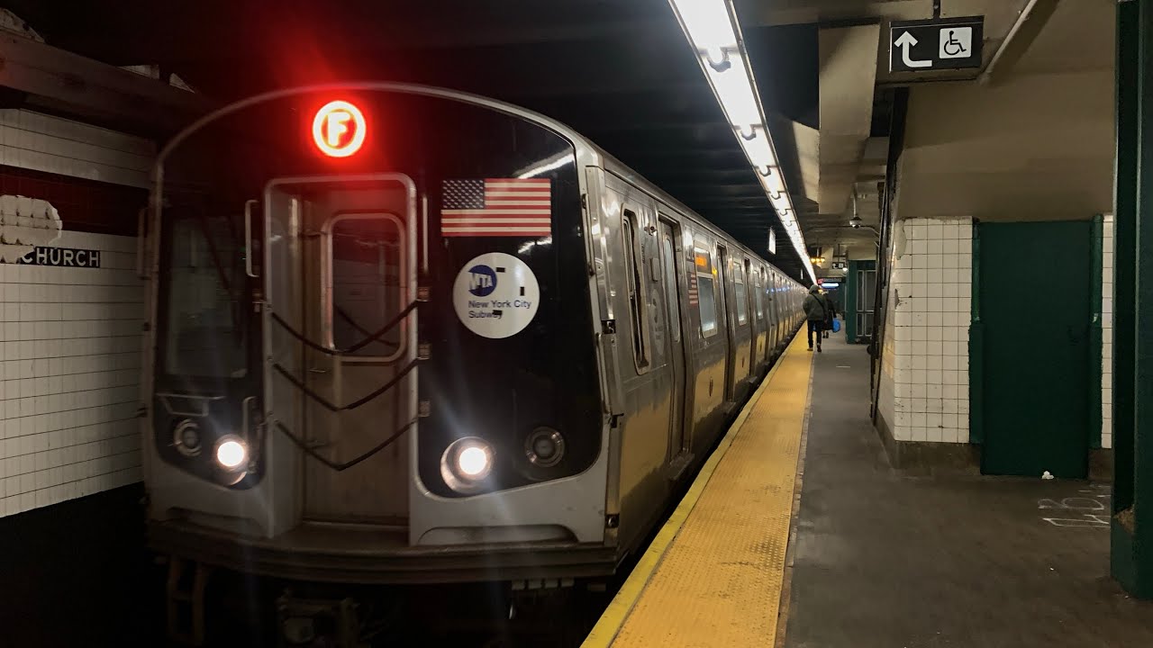 Mta R178 MTA: Bombardier R179 F Train arriving into Church Avenue (1/7/25) - YouTube