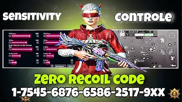 BGMI 4.0 UPDATE SENSITIVITY CODE | BGMI BEST SENSITIVITY SETTINGS | BGMI ZERO RECOIL SENSITIVITY