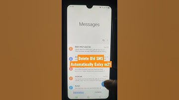 Delete Old SMS Automatic On Samsung Galaxy m21#shortsvideo#androidtips