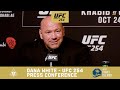 DANA WHITE SAYS KHABIB BROKE HIS FOOT BEFORE THE FIGHT - UFC 254 PRESS CONFERENCE