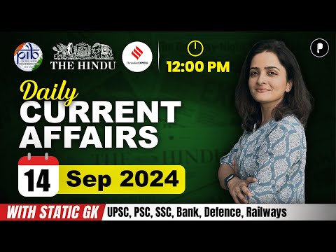 14 September Current Affairs 2024 | Daily Current Affairs | Current Affairs Today