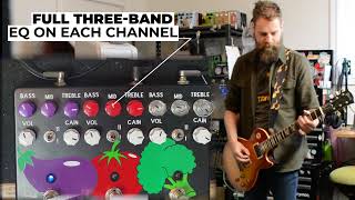 Gup Tech Vej Garden Triple Preamp Pedal