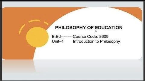 8609 Unit-1 Introduction to Philosophy #aiou #Philosophy #8609 #idealism #realism #greek #b.ed