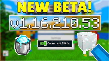 MCPE 1.16.210.53 BETA CAVES & CLIFFS! Minecraft Pocket Edition Powder Snow Updated & Parity