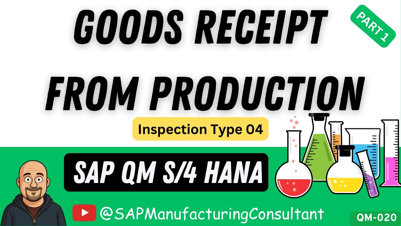Goods Receipt from production-PART1 (Insp  Type 04) | SAP QM | Integration with PP