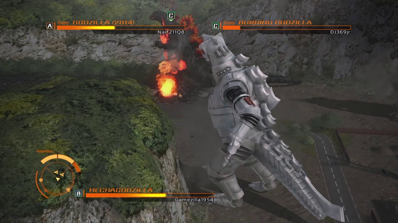 Godzilla VS Mode: Mechagodzilla VS Godzilla (2014) VS Burning Godzilla